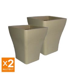 Wave Planter Square - x2 Multi-Buy