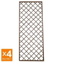 Terra Traditional Willow Trellis Panel 4 x 1.5m Multi-Buy