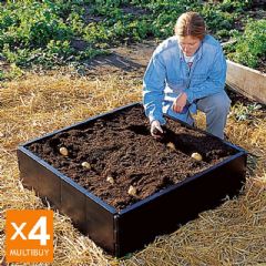 Garland 230 Litre Raised Bed - 1m x 1m - Pack of 4