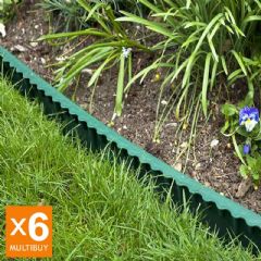 6m Easy Install Plastic Lawn Edge - H13cm