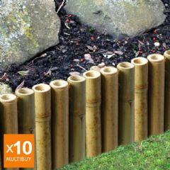 10m Bamboo Garden Edging - H15cm