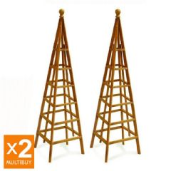 Smart Garden 1.5m Woodland Obelisk 2 Pack Multi Buy
