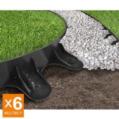 6m Recycled Rubber EZ Border Landscape Edge - Black - H5cm