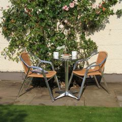 Greenfingers Kensington 2 Seater Bistro Set - Caramel