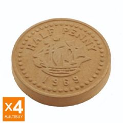 Kelkay Borderstone Half Penny Stepping Stone - Pack of 4
