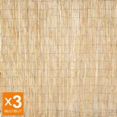 Terra Natural Reed Screening Rolls - Height 1.8m x Length 13.5m - 3x4.5m Multi Buy