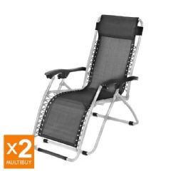 Ellister Royale Zero Gravity Recliner - Black - 2 Pack