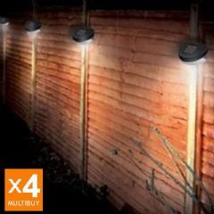 Kingavon Solar Fence Light - 4 Pack