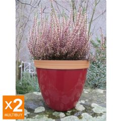 Provence Planters - Red - 30cm - x2 Multi-Buy