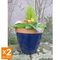 Provence Planter - Midnight Blue - 34cm - x2 Multi-Buy