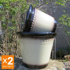 Iberian Planters - Latte - 40cm - x2 Multi-Buy