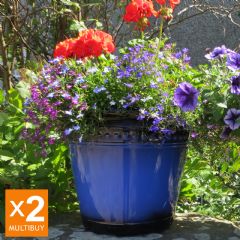 Iberian Planters - Navy - 40cm - x2 Multi-Buy