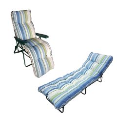 Ellister Premium Padded Sun Bed and Relaxer Set - Palmero