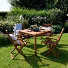 Ellister Portland 4 Seater Dining Set - 90cm Table