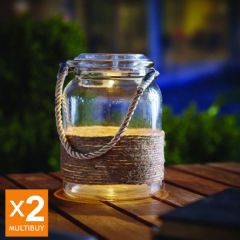 Cole & Bright Solar Hanging Jars - 2 Pack