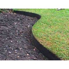 Smartedge Flexible Lawn Edging - Black - H14cm