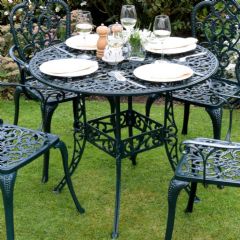 Ellister Stamford 90cm Dining Table - Dark Green