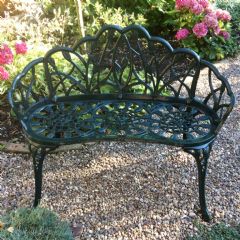 Ellister Stamford Tulip 2 Seater Bench - Dark Green