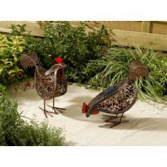 Smart Garden Solar Metal Hen Light - 2 Pack