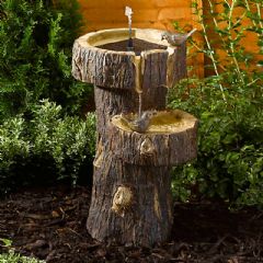 Smart Garden Solar Tree Trunk Water Feature