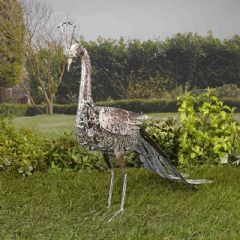 Smart Garden Solar Metal Peacock Light