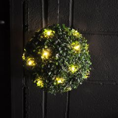 Kingfisher Solar Powered LED Topiary Ball - 27cm