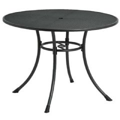 Alexander Rose Portofino 105cm Dining Table - Dark Grey