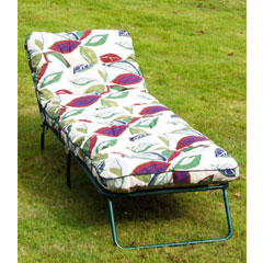 Ellister Premium Padded Sun Lounger - Leaf