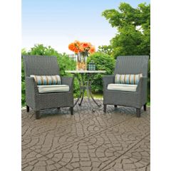 Greenfingers Recycled Rubber Bella Rocca Decking Tiles