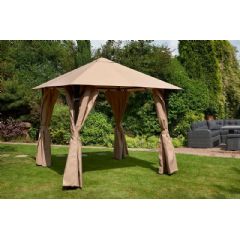 Glendale Venice Heavy Duty Gazebo 3m x 3m - Mocha