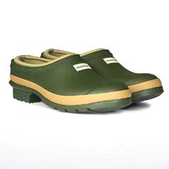 Hunter Gardener Clogs - Womens Vintage Green