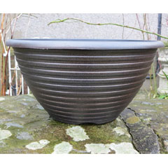 Striation Bowl Planter