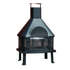 Kingfisher Log Burner Chiminea BBQ - 109cm Height