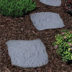 Greenfingers Recycled Rubber Stepping Stone - Grey