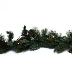 Kingfisher Christmas Garland with LEDs - 120cm
