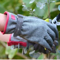 Burgon and Ball Grey Tweed Gardening Gloves