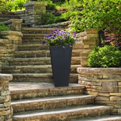 Tierra Verde Sonata Square Slate Planter - 71cm