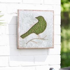 La Hacienda Flocked Bird Wall Art