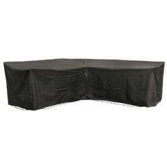 Cozy Bay Medium Modular L Shape Sofa Cover - Black