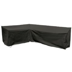 Cozy Bay Large Modular L Shape Sofa Cover - Black