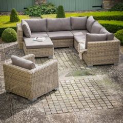 Garden Trading Marden 6 Seater Lounge Set - Light Brown