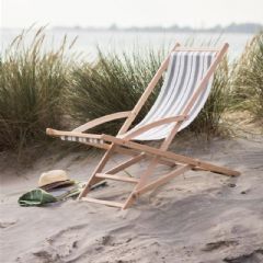 Garden Trading Rocking Deck Chair - Green Stripe