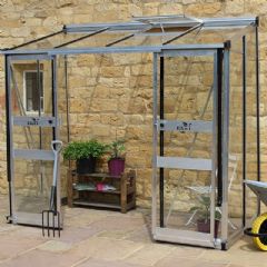 Eden Broadway Lean-To Greenhouse - Aluminium - Polycarbonate Glazing