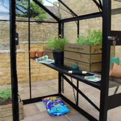 Eden Broadway Integral Greenhouse Staging - Black - 4ft
