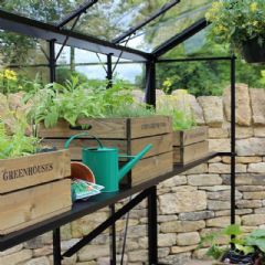 Eden Birdlip Integral Greenhouse Staging - Black - 4ft