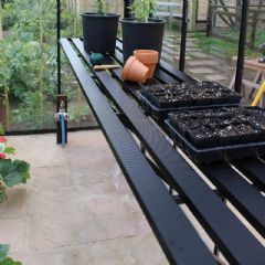Eden Integral Greenhouse Staging - Black - 20ft