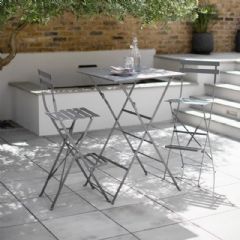 Garden Trading Rive Droite 2 Seater Bistro Set - Charcoal