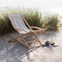 Garden Trading Rocking Deck Chair - Clay Stripe