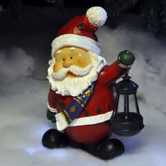 Kingfisher Solar Light Santa - 32cm Height