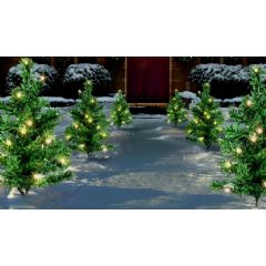 Premier LED Christmas Tree Path Lights - 6 Trees